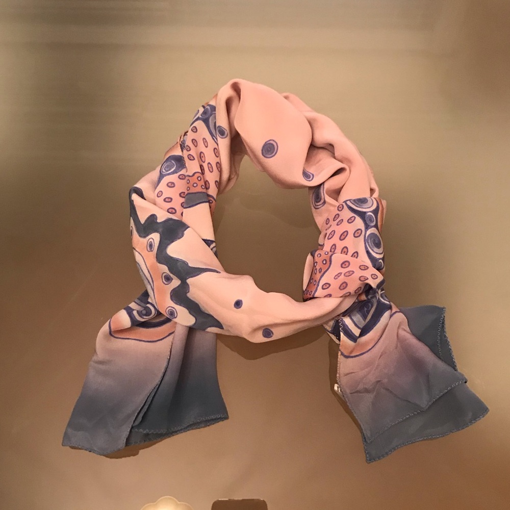 Water color silk scarf